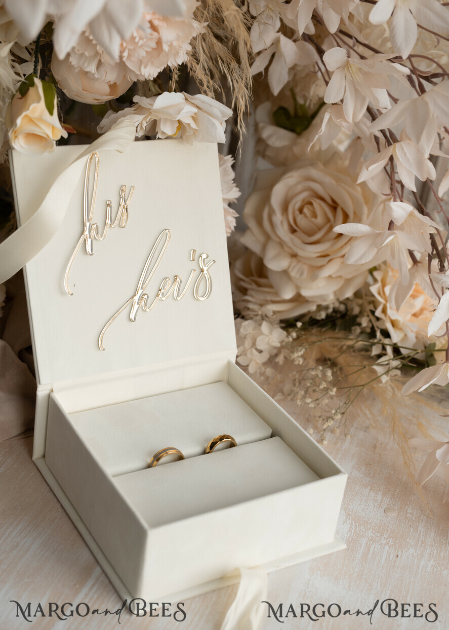 Hollow Velvet Ring Box Couple Double Ring Holder Wedding Ring Packaging Box  Jewelry Box Luxury Organizer Bracelet Packaging Box - AliExpress