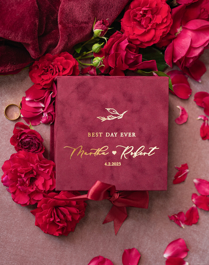 RING BEARER BOXES & PILLOWS Velvet ring box for wedding ceremony Marsala Gold Velvet acrylic Wedding rings Box, Glamour Maroon and gold Wedding rings Box, Elegant Wedding Box velvet Burgundy Pink, Handmade Wedding rings Box