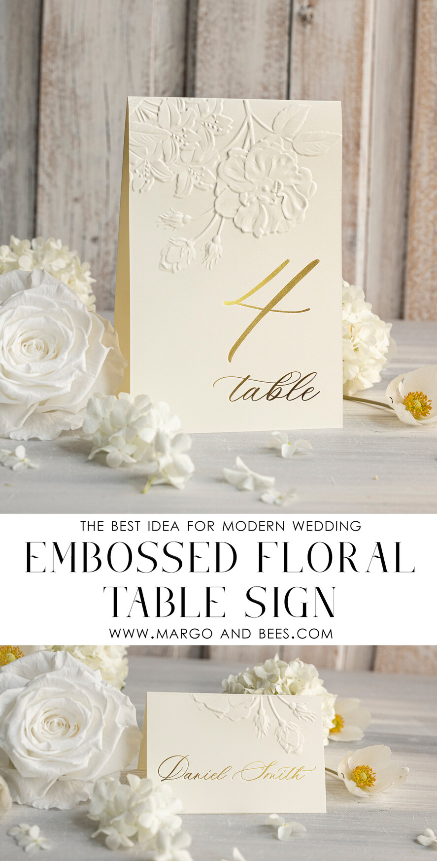 TISCHDEKORATIONSCHILDER   Glitzer Elegante goldene Hochzeits-Tischnummernkarten mit geprägtem floralen Design, elfenbeinerne strukturierte Papiere, gefalteter Zeltstil, klassische Schriftart, luxuriöse Empfangsdekoration