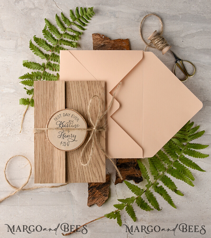   Wedding invitations custom colors, magnet invites