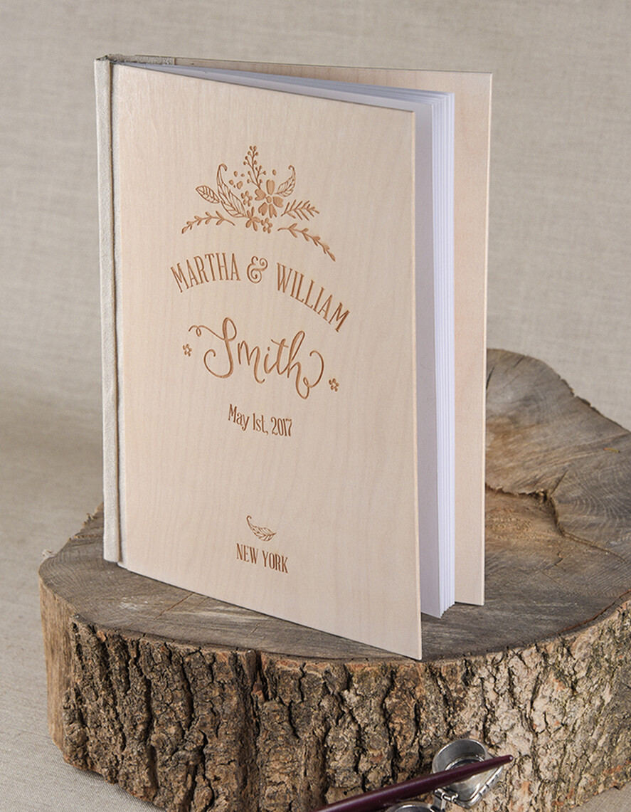 HOCHZEITS-GÄSTEBÜCHER Rustikales Holzgraviertes Fotoalbum Boho Sofortbildbuch Holz Instax Hochzeitsfoto Gästebuch