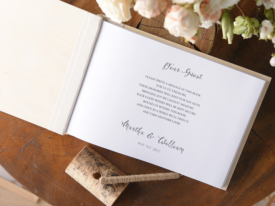 HOCHZEITS-GÄSTEBÜCHER Rustikales Holzgraviertes Fotoalbum Holz Hochzeitsalbum Boho Fotobooth Buch