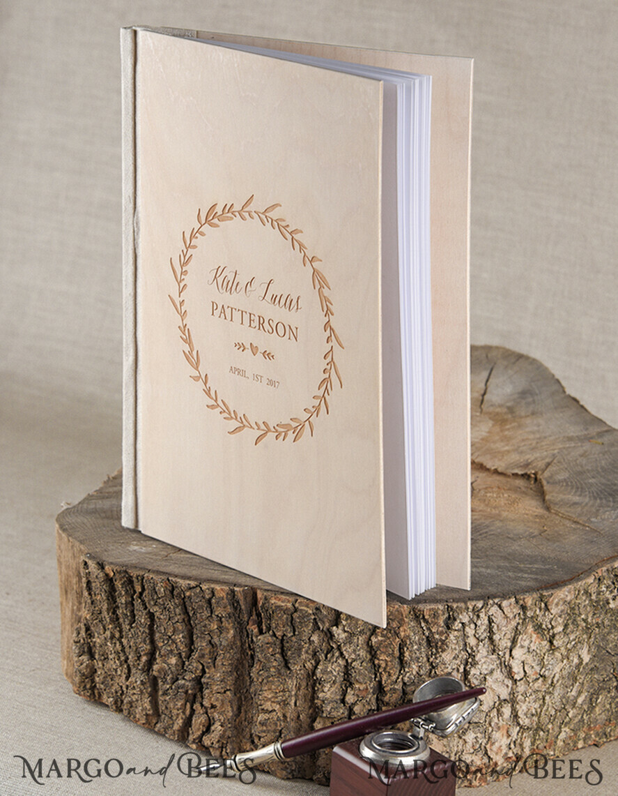 HOCHZEITS-GÄSTEBÜCHER Rustikales Holzgraviertes Fotoalbum Boho Sofortbildbuch Holz Instax Hochzeitsfoto Gästebuch