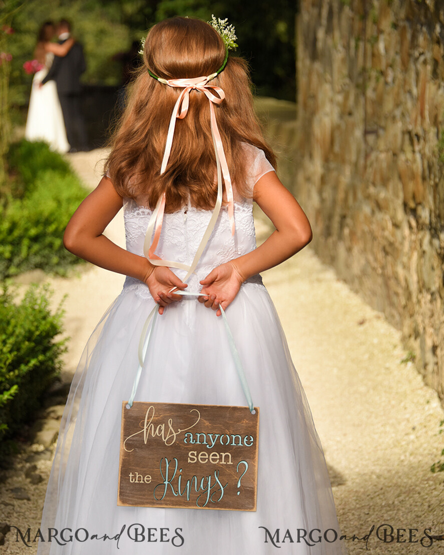 FLOWER GIRL / Page Boy SIGNS rustic Personalised wood wedding sign, Wooden Page boy sign, Wood Engraved flower girl sign, flower girl wedding day sign, rustic wedding decor for flower girl, daddy here comes mummy, here comes the bride