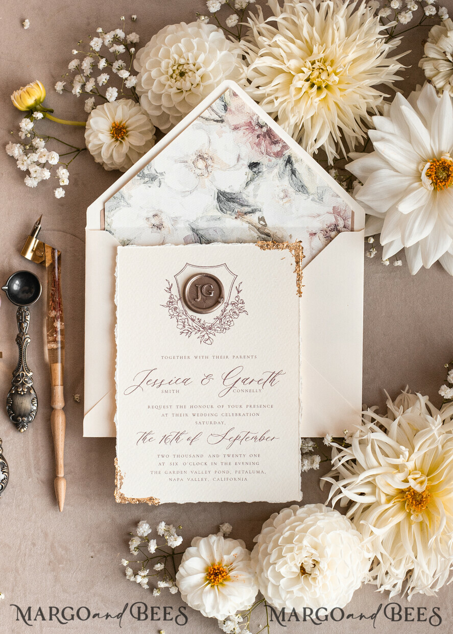 WEDDING INVITATIONS modern calligraphy / fine art Fine Art Blush Wedding Invitation, Real Baby Breth Floral Wedding Invitation, French Provence Invitation suite, Gypsophila wedding invitation suite, Deckled Edge Invites, Torn Edge Wedding Invitations golden, Fine Art Wedding Invitation Suite