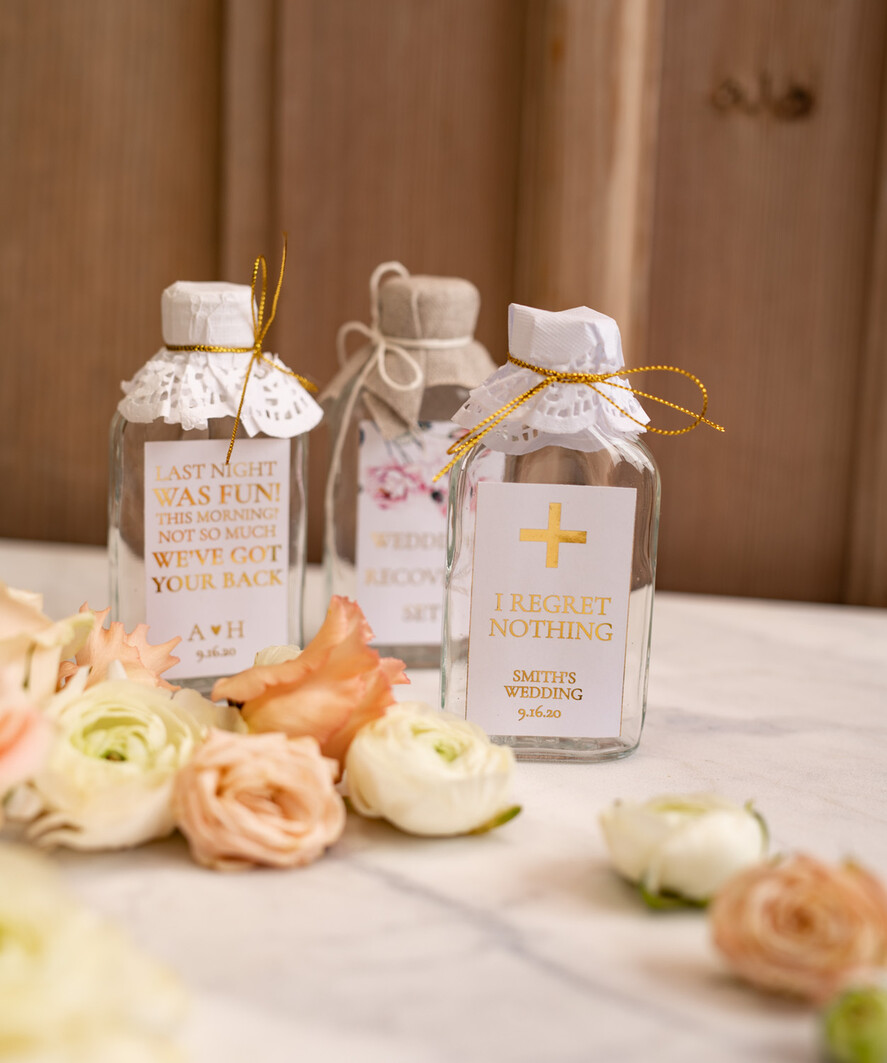 WEDDING FAVORS wedding hangover kits wedding favors, small bottle hangover kit