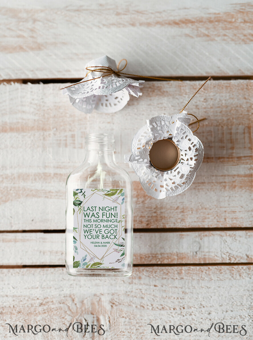 WEDDING FAVORS wedding hangover kits guests favor ideas, small bottle hangover kit
