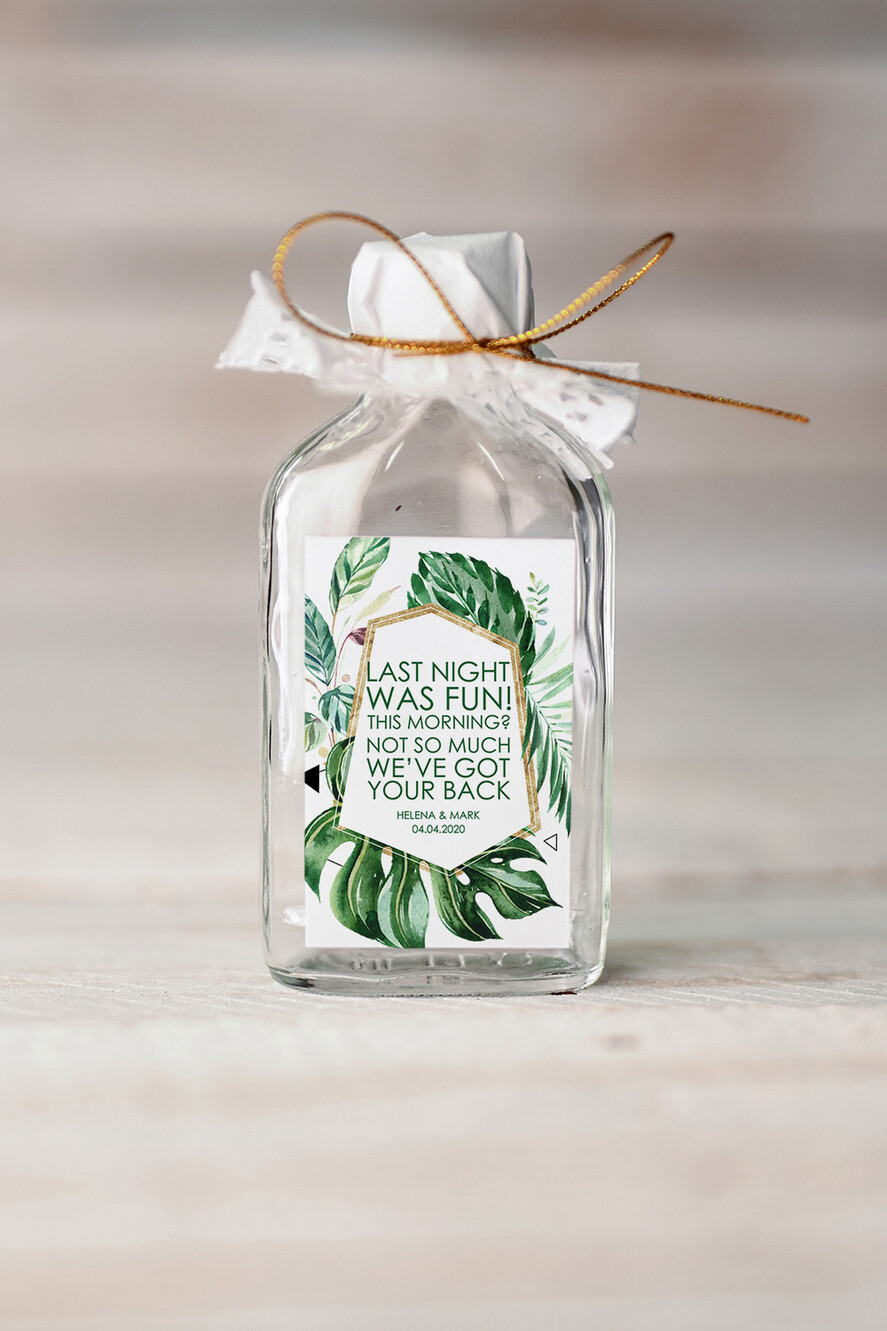 WEDDING FAVORS wedding hangover kits guests favor ideas, bottles for hangover kit