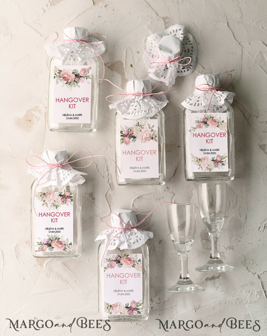 WEDDING FAVORS wedding hangover kits cute wedding favor cards, hangover kit for day after