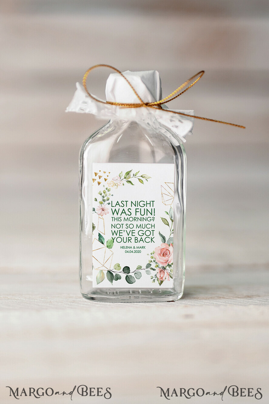 WEDDING FAVORS wedding hangover kits romantic wedding favors, hangover kit i regret nothing
