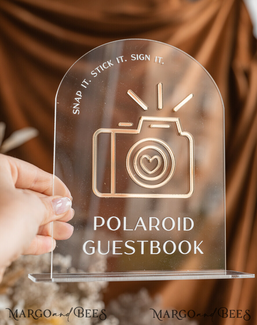 HOCHZEITS-GÄSTEBÜCHER Instax Sofortbildbuch Herbst beige Gold Acryl Hochzeitsgästebuch personalisiert und Acrylschild-Set, Tan Taupe Samt Sofortbildbuch Boho Elegant Instax Hochzeitsfotogästebuch, Erdtönige Acryl Instax Gästebuchschild, Neutraler Samt Fotobuch.
