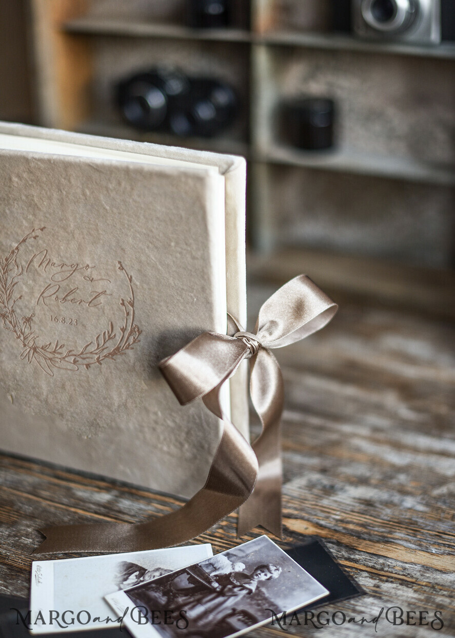 WEDDING GUEST BOOKS Instax Instant Photo Book Wedding guestbook for polaroids, velvet personalized wedding Photo Booth Book