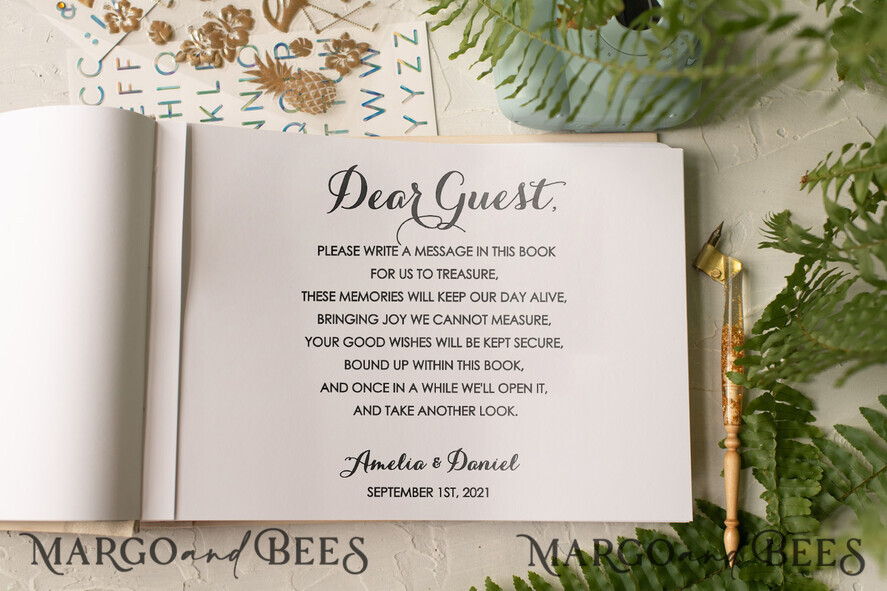 WEDDING GUEST BOOKS Instax Instant Photo Book Presonalised Rustic Wedding Guest Book, Wooden Personalized Wedding Album • Wood Engraved Photo Booth Book