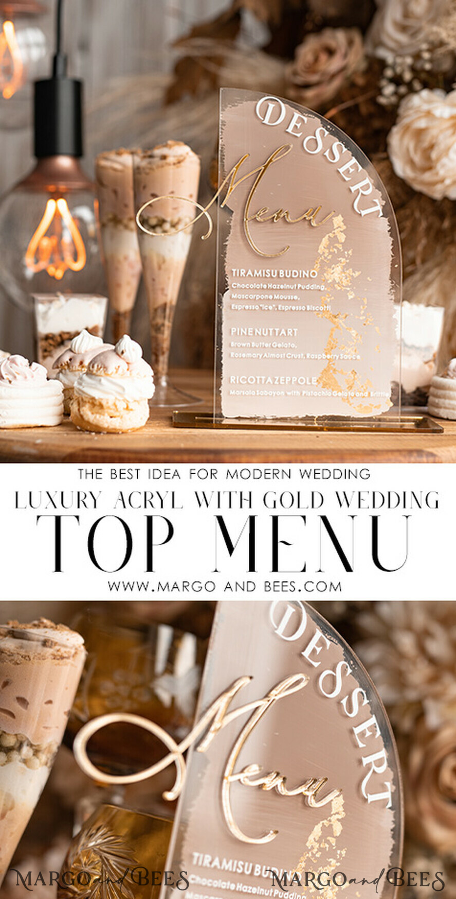 TABLE DECOR SIGNS Acrylic table decor Numbers Acrylic Arch Beige Ombre Dessert menu, Clear Acrylic gold Taupe Candy Bar Sign, Nude Gold Plexi Table Arch Menu, Luxury Beige Ombre Wedding Table Decor, Wedding Signage Golden mirror Dessert Menu