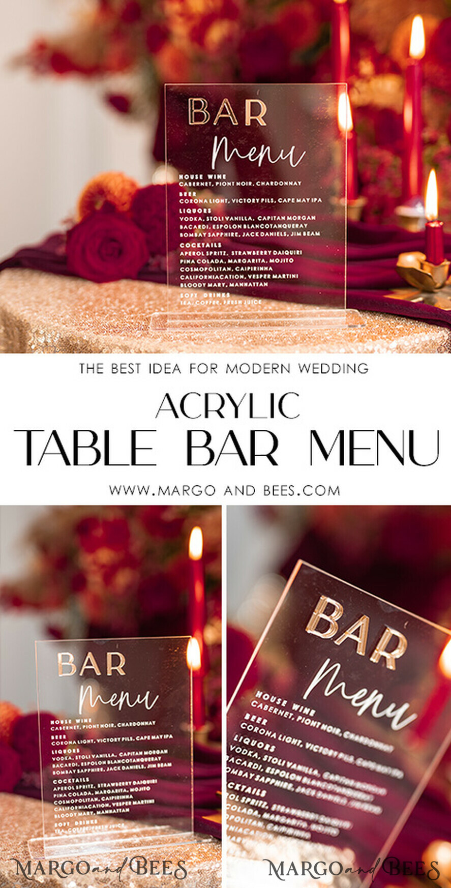 TABLE DECOR SIGNS Acrylic table decor Numbers Transparent Acrylic Bar Menu, Clear Acrylic And Gold Sign, Unique Gold Plexi Sign, Luxury Handmade Wedding Table Decor, Wedding Signage Golden Mirror Cards Sign