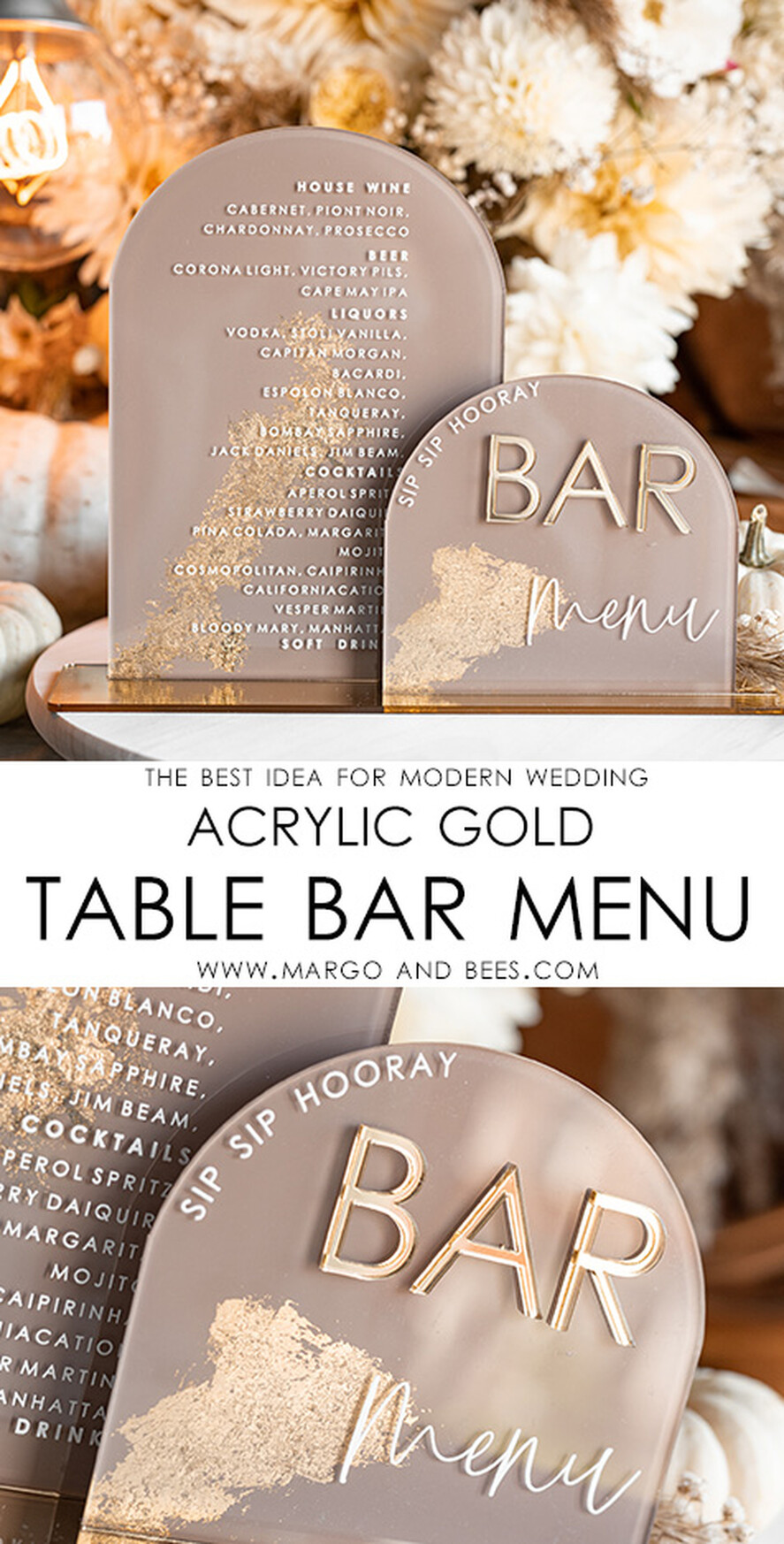 TABLE DECOR SIGNS Acrylic table decor Numbers Acrylic Arch Cappuccino Bar Menu, Clear Acrylic And Gold Bar Menu, Nude Taupe Gold Plexi Drink Bar Menu, Tan Luxury Wedding Drink Bar Table Decor, Earthy Wedding Signage Golden Mirror Bar Menu