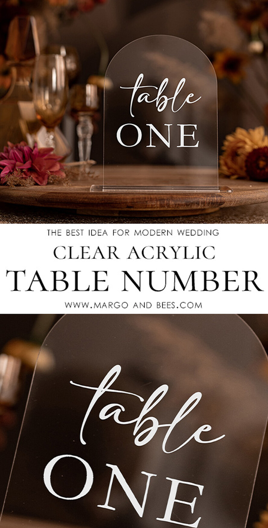 TABLE DECOR SIGNS Acrylic table decor Numbers Transparent Acrylic Arch Table Numbers, Simple Clear Acrylic Sign, Plexi Table Numbers With Stand, Luxury Wedding Table Decor, Wedding Signage Table Numbers