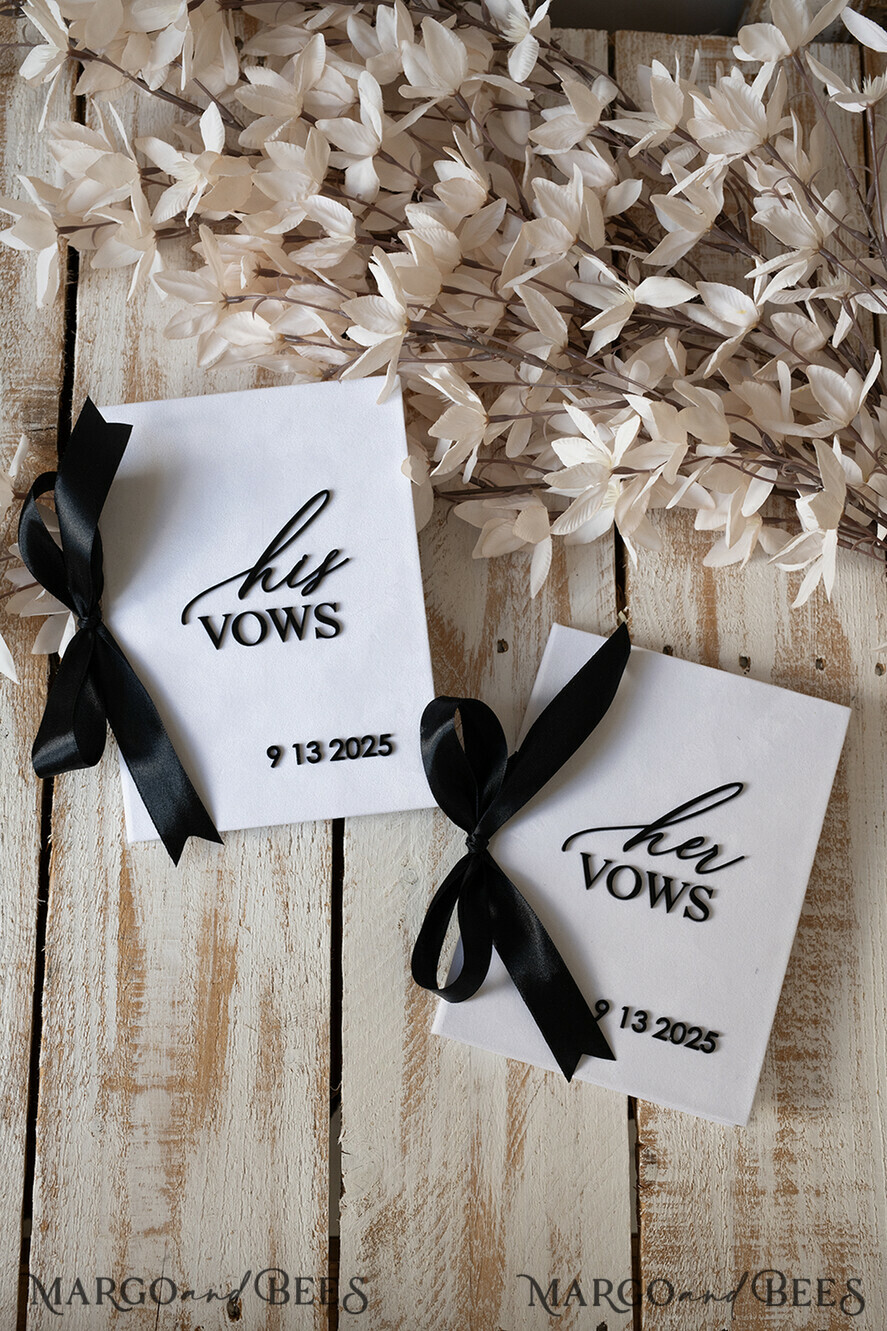HOCHZEITSVERSPRECHEN  
 Acrylklar Gold Elegante klassische Braut- und Bräutigam-Eheversprechen-Bücher, Schwarz-weiße Hochzeitsversprechen-Bücher im Set von zwei, Samt personalisierte Eheversprechen-Heftchen, Goldener Spiegel für seine und ihre Eheversprechen-Bücher, Acryl seine und ihre goldene individuelle Hochzeitsversprechen-Hüllen, Brautparty-Geschenk.