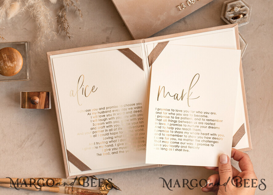 WEDDING VOWS Acrylic Clear Gold Bride and groom vow books, wedding vow books, personalized vow booklets, his and her vow books, custom wedding vow cases, bridal shower gift