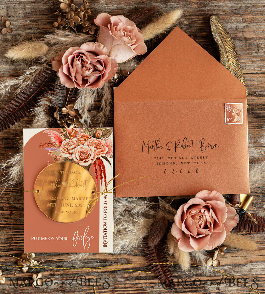 DATEN MERKEN Acrylgoldmagnete Personalisierter goldener 