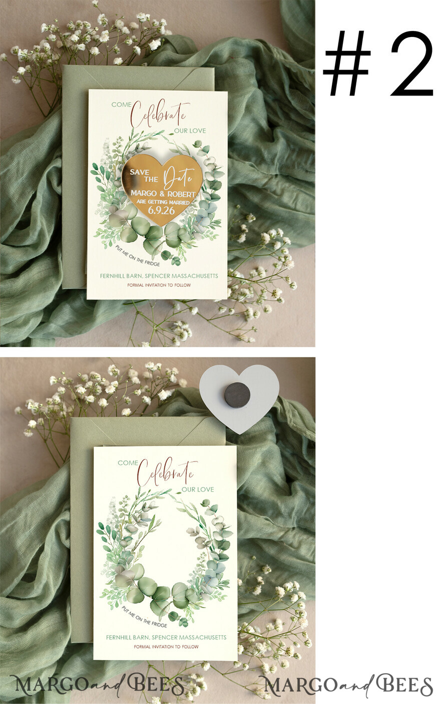 SAVE THE DATES acrylic gold magnets Personalised Gold Acrylic Save the Date Magnet and Boho Card, Gold Wedding Save The Dates Plexi Magnets, Wedding Boho Save The Date Cards