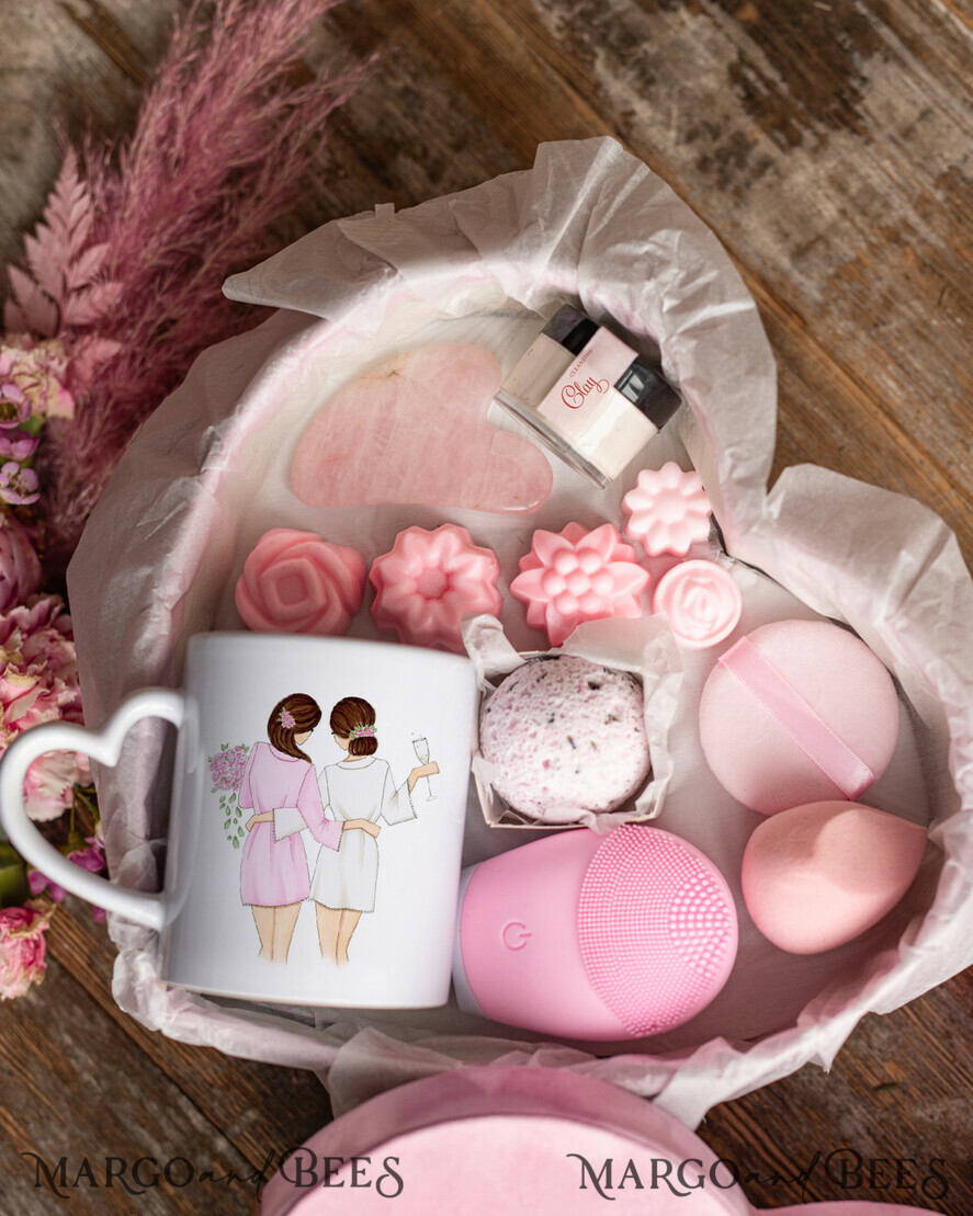 Brautjungfer/Trauzeuge Box WIRST DU MEINE BRAUTJUNGEFRIENDE SEIN? Brautjungfern-Antrag Samt-Herzbox, Wirst du meine Brautjungfer Geschenk, Wirst du meine Trauzeugin Antrag Geschenkbox-Set mit Tasse
