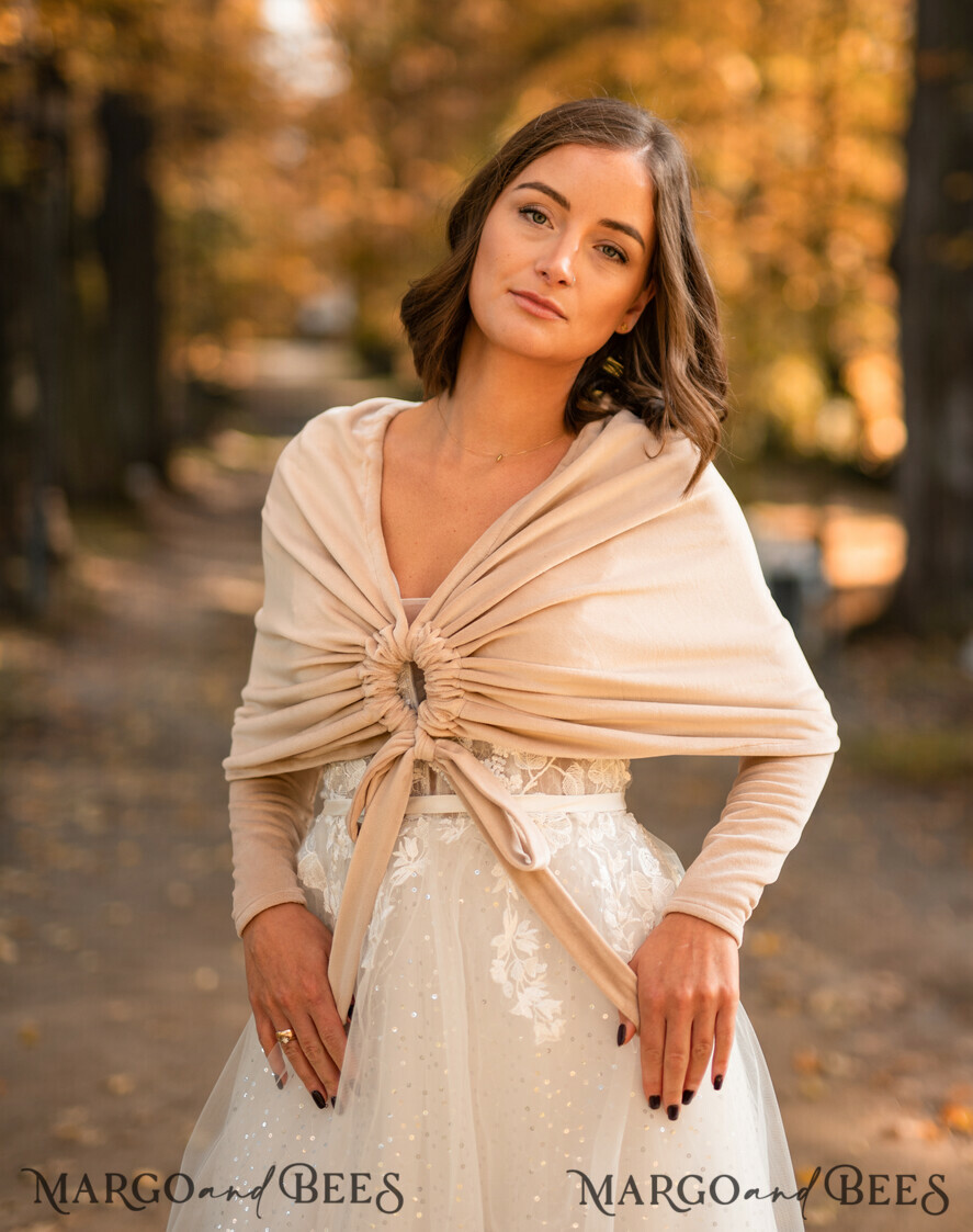 Nude wedding jacket sale