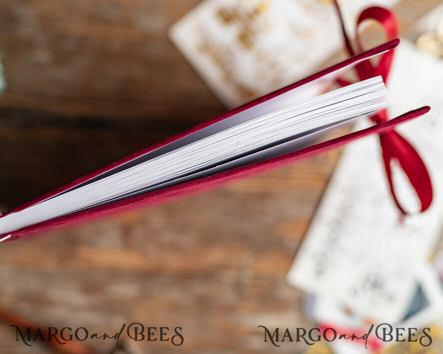 HOCHZEITS-GÄSTEBÜCHER Samtkissen Instax Gästebuch Boho Burgunder Instax Samt Hochzeitsgäste Buch Gold, Großes Sofort Hochzeitsgäste Buch, Kastanienbraunes Polaroid Samt Gästebuch Marsala Goldene Hochzeit