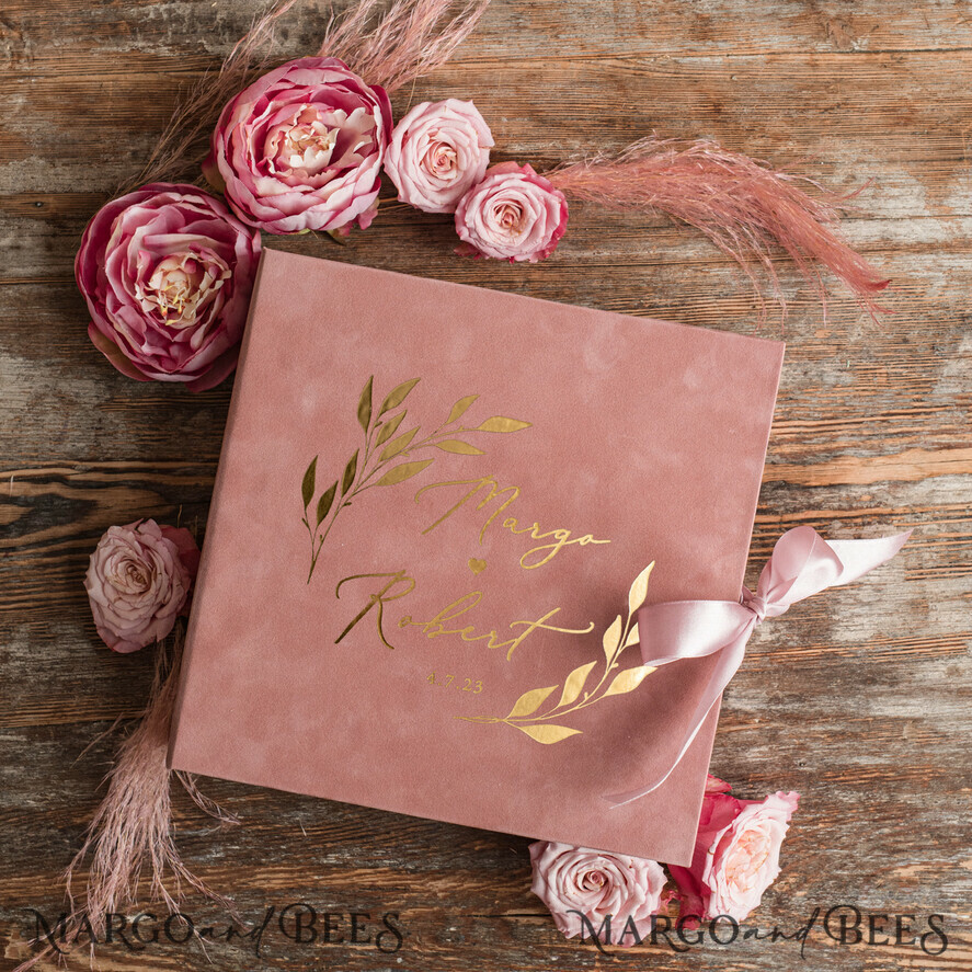 WEDDING GUEST BOOKS Velvet Instax Guestbook Luxury Wedding Guest Book, Presonalised Wedding Guest Book, Velvet Memory Photo  Wedding, Polaroid velvet Guest book