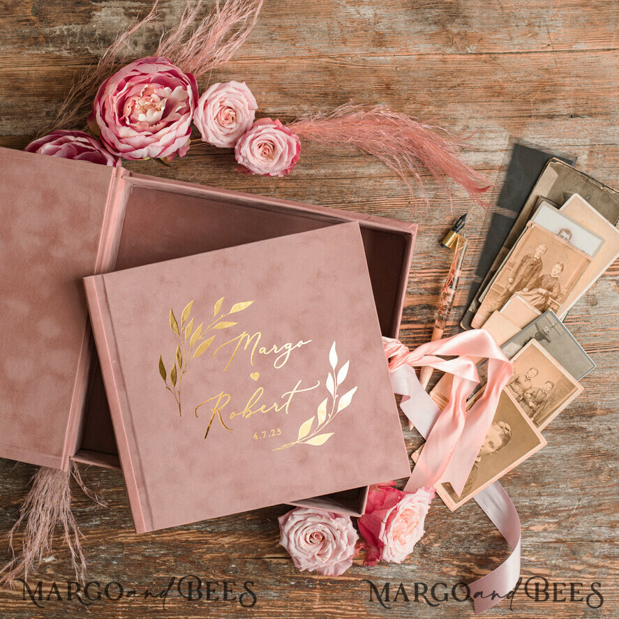 WEDDING GUEST BOOKS Velvet Instax Guestbook Luxury Wedding Guest Book, Presonalised Wedding Guest Book, Velvet Memory Photo  Wedding, Polaroid velvet Guest book