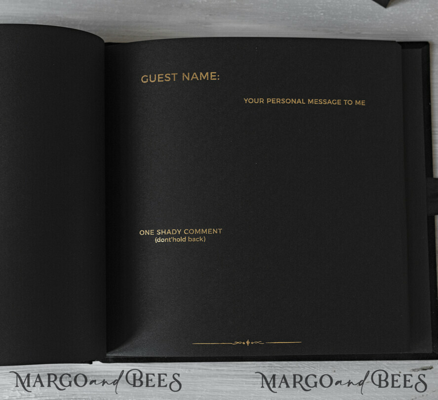 HOCHZEITS-GÄSTEBÜCHER Samtkissen Instax Gästebuch Schwarzes Boho Instax Samt Hochzeitsgastbuch Gold, Schwarzes Instant Hochzeitsgastbuch, Polaroid Samt Gästebuch Schwarz Goldene Hochzeit