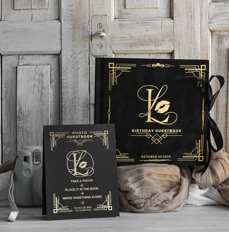 HOCHZEITS-GÄSTEBÜCHER Samtkissen Instax Gästebuch Schwarzes Boho Instax Samt Hochzeitsgastbuch Gold, Schwarzes Instant Hochzeitsgastbuch, Polaroid Samt Gästebuch Schwarz Goldene Hochzeit