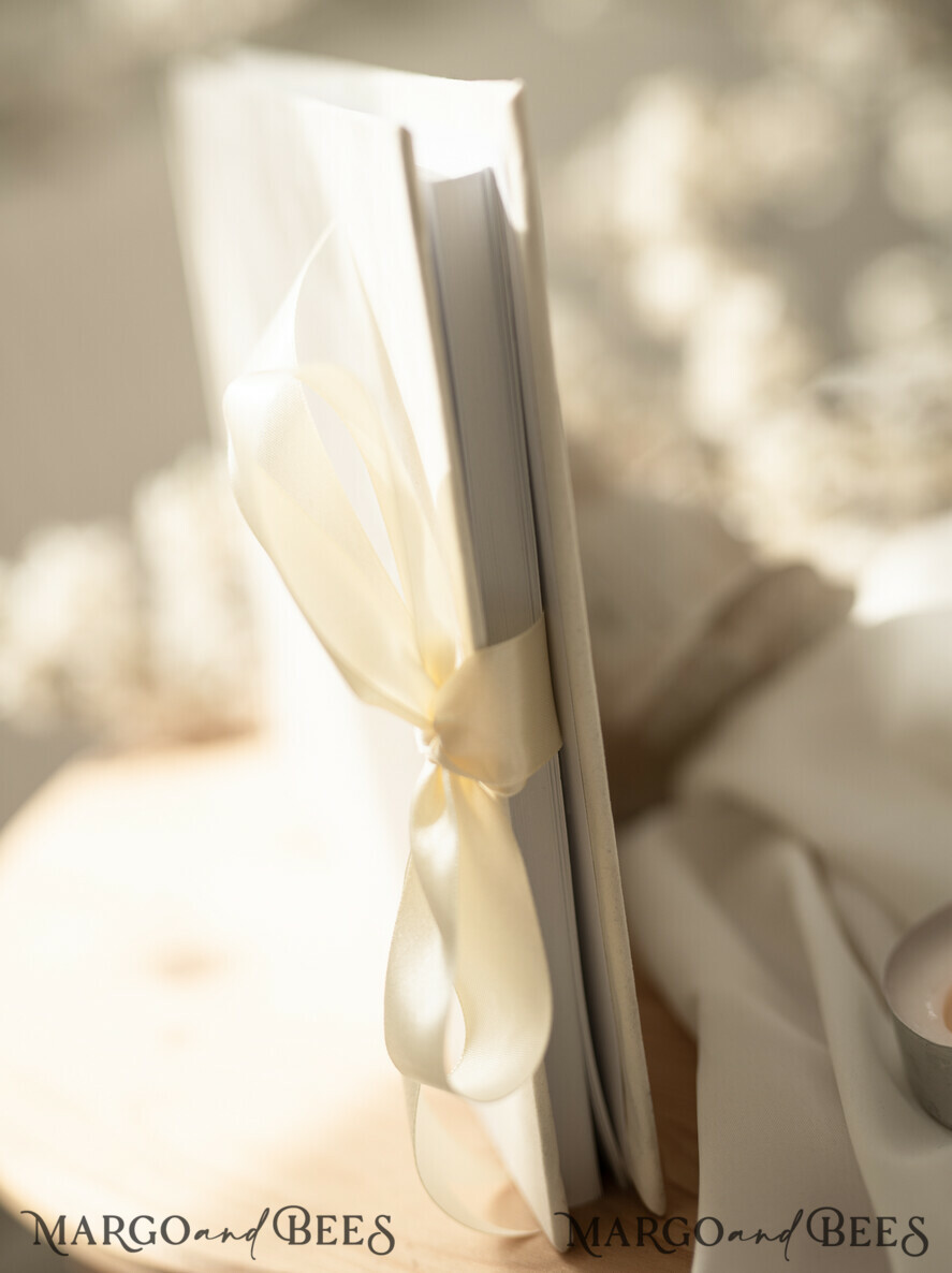 HOCHZEITS-GÄSTEBÜCHER Samtkissen Instax Gästebuch Elegantes Elfenbein Instax Samt Hochzeits-Gästebuch Gold, großes Sofort-Hochzeits-Gästebuch, Polaroid Samt Gästebuch Golden Hochzeit