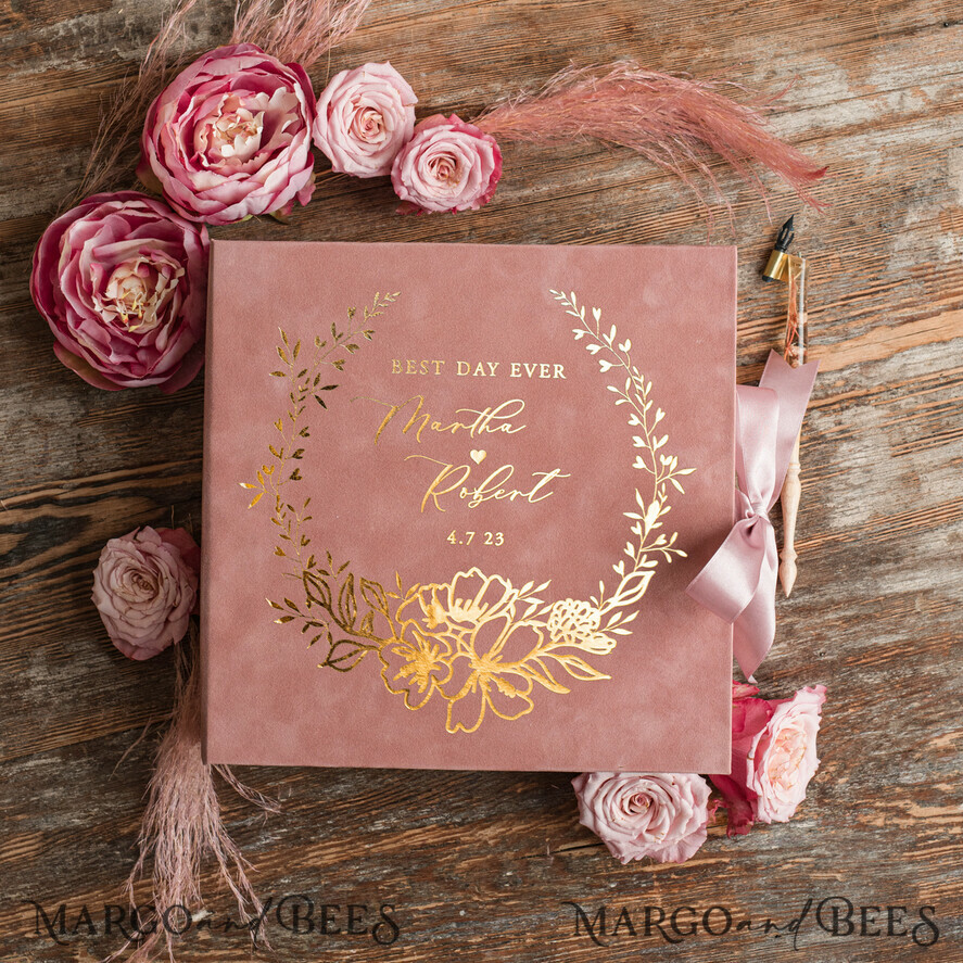 WEDDING GUEST BOOKS alternative guest book  Alternative Guestbook Wedding Mad Lib Sheets in Velvet Box Marriage advice mad lib Box Instax Leave a Note to Bride & Groom Personalised Box