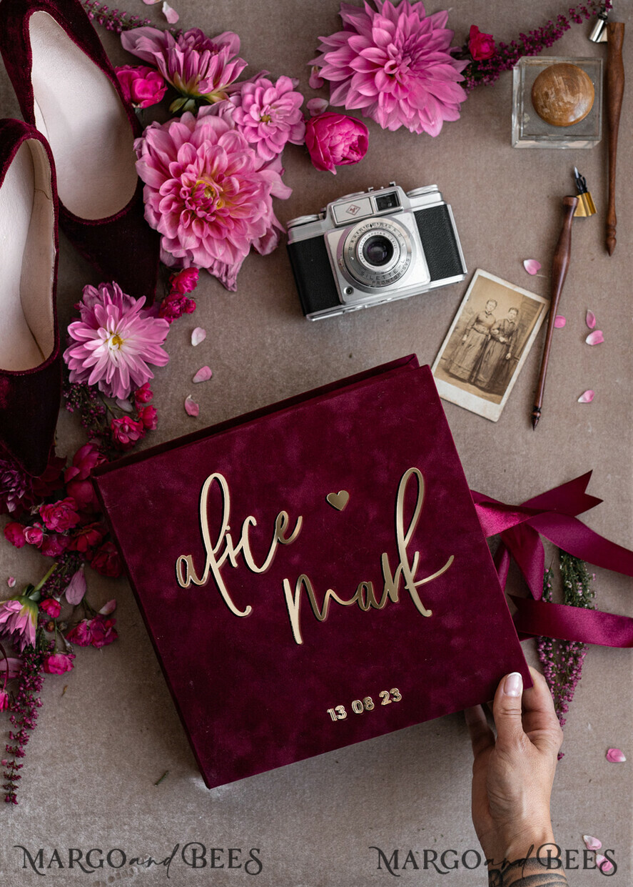 WEDDING GUEST BOOKS alternative guest book  Alternative Guestbook Wedding Mad Lib Sheets in Velvet Box Marriage advice mad lib Box Instax Leave a Note to Bride & Groom Personalised Box
