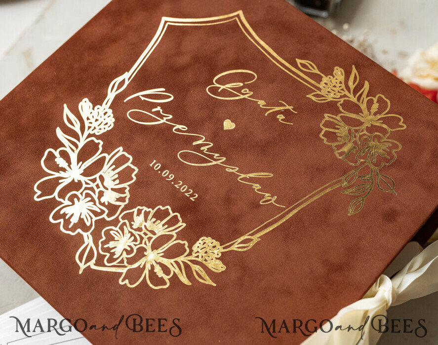 WEDDING GUEST BOOKS alternative guest book   gold terracotta  Alternative Guestbook Wedding Mad Lib Sheets in Velvet Box Marriage advice mad lib Box Instax Leave a Note to Bride & Groom Personalised Box