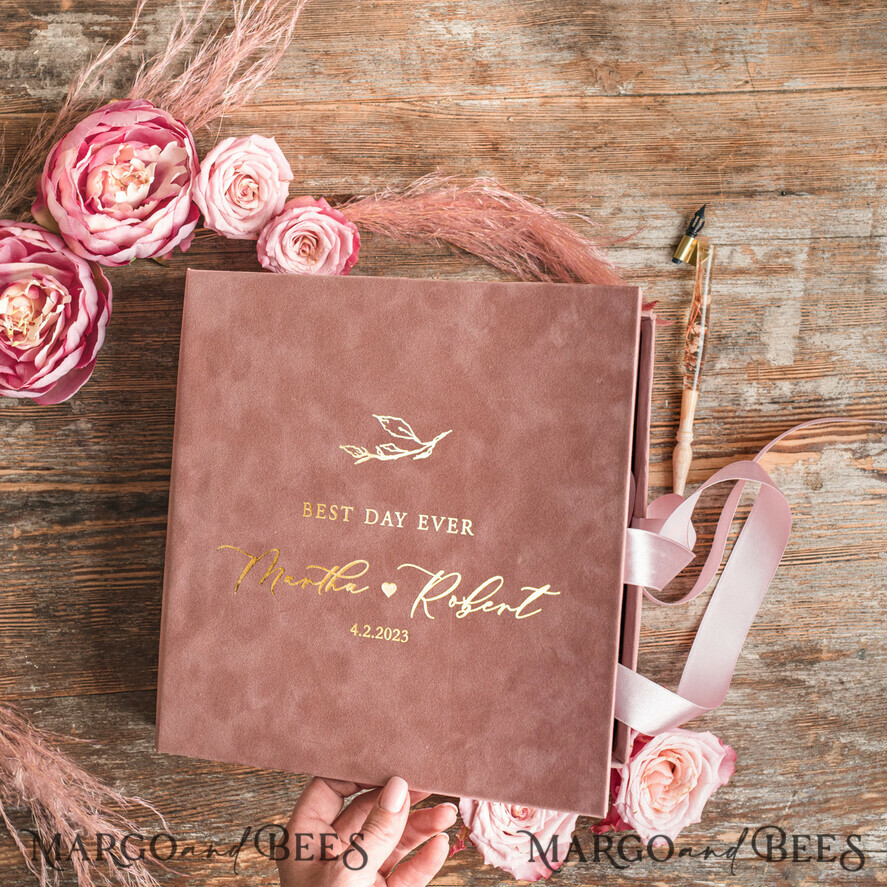 WEDDING GUEST BOOKS alternative guest book  Alternative Guestbook Wedding Mad Lib Sheets in Velvet Box Marriage advice mad lib Box Instax Leave a Note to Bride & Groom Personalised Box