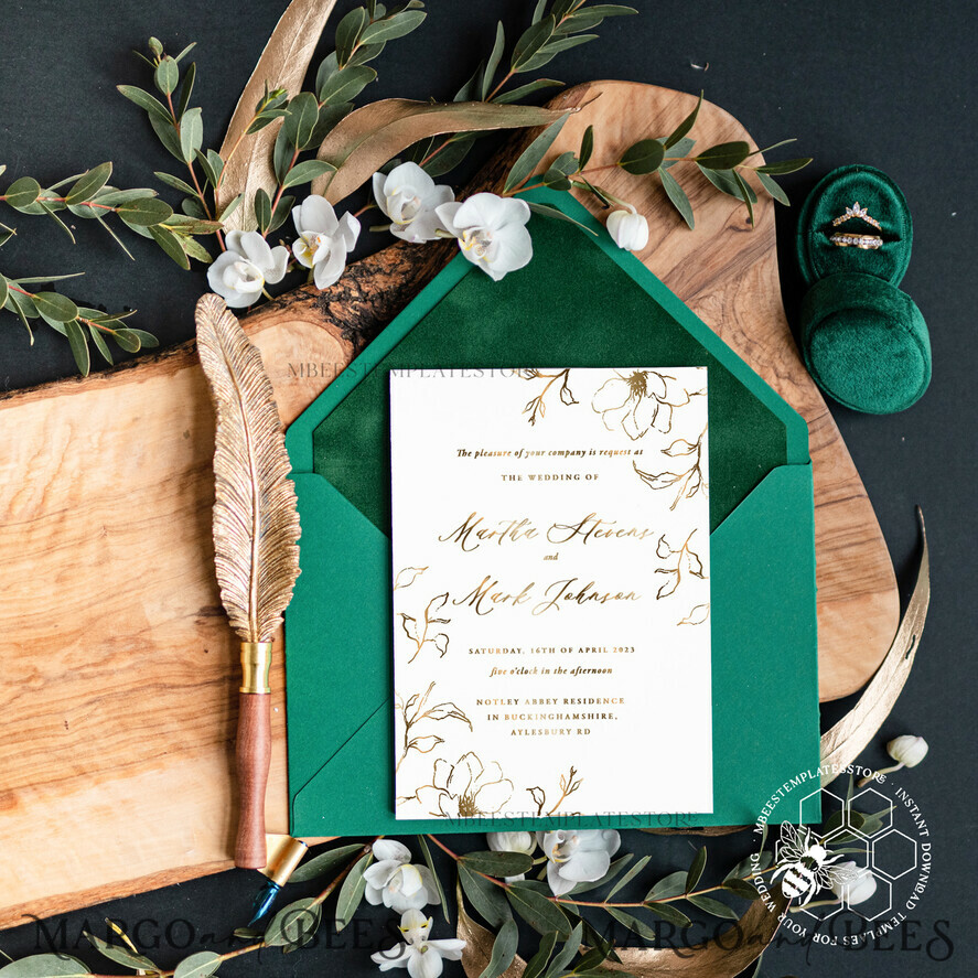 TEMPLETT wedding invitation download Modern wedding invitation template, Instant download Fine Art Wedding Invites, Simple Wedding Invitation Printable Template, Elegant Invites