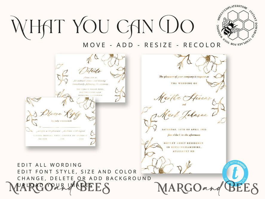 TEMPLETT wedding invitation download Modern wedding invitation template, Instant download Fine Art Wedding Invites, Simple Wedding Invitation Printable Template, Elegant Invites