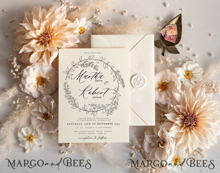TEMPLETT wedding invitation download Fine art wedding invitation template, Instant download Boho Wedding Invites, Simple Wedding Invitation Printable Template, Elegant Invites