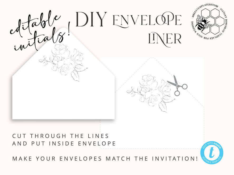 TEMPLETT wedding invitation download Fine art wedding invitation template, Instant download minimalist Wedding Invites, Simple Wedding Invitation Printable Template Invitations