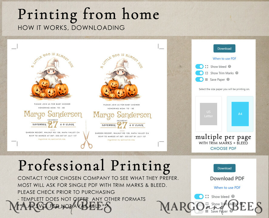 TEMPLETT baby shower Editable Fall Baby Shower Invitation Template Little boo is almost due Diapper Raffle Books Instant Download Invite Gender Neutral halloween