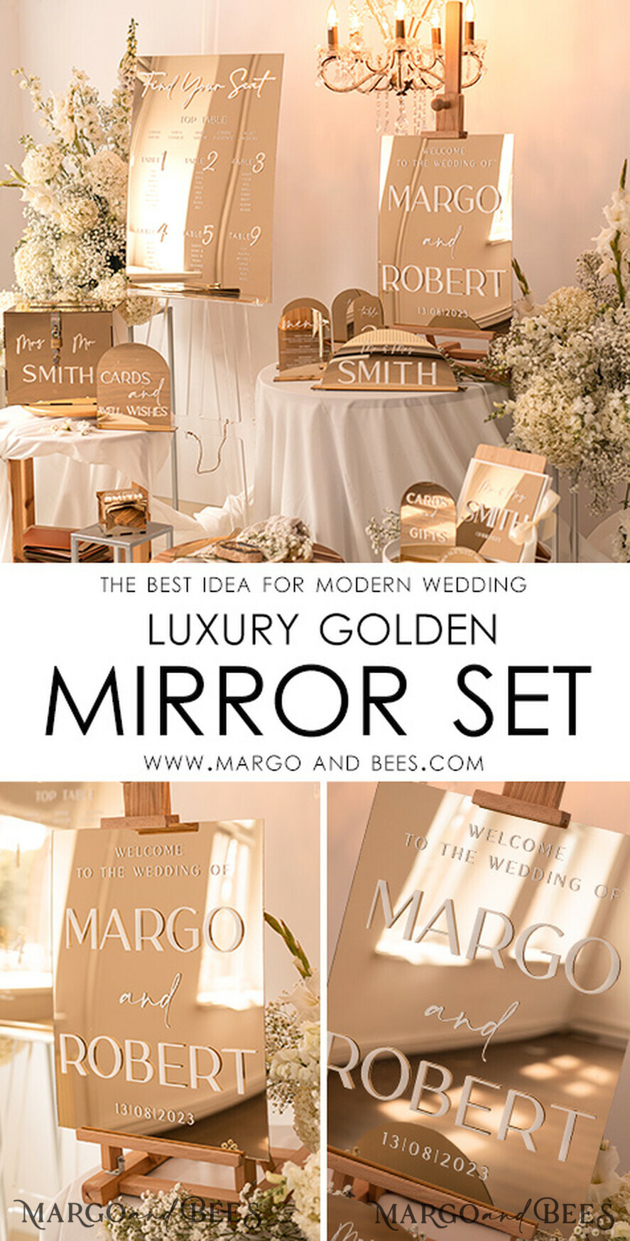 TABLE PLANS AND WEDDING WELCOME SIGNS plexi gold / velvet Luxury golden mirror Wedding Welcome Sign, Golden Wedding Decor, Personalised Wedding Sign, Wedding Gift, Welcome Wedding Board BpPXSet
