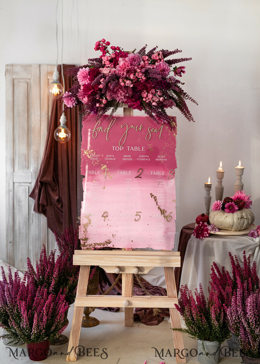 TABLE PLANS AND WEDDING WELCOME SIGNS plexi gold / velvet Acrylic Mauve Wedding Welcome Sign Painted Dusty Rose Acrylic gold Wedding Welcome Sign, Ombre Blush Pink  Gold Plexi Wedding Welcome Sign, Pale Pink Golden Luxury Wedding Wedding Welcome Sign , Earthy Wedding Signage Golden mirror Wedding Welcome Sign