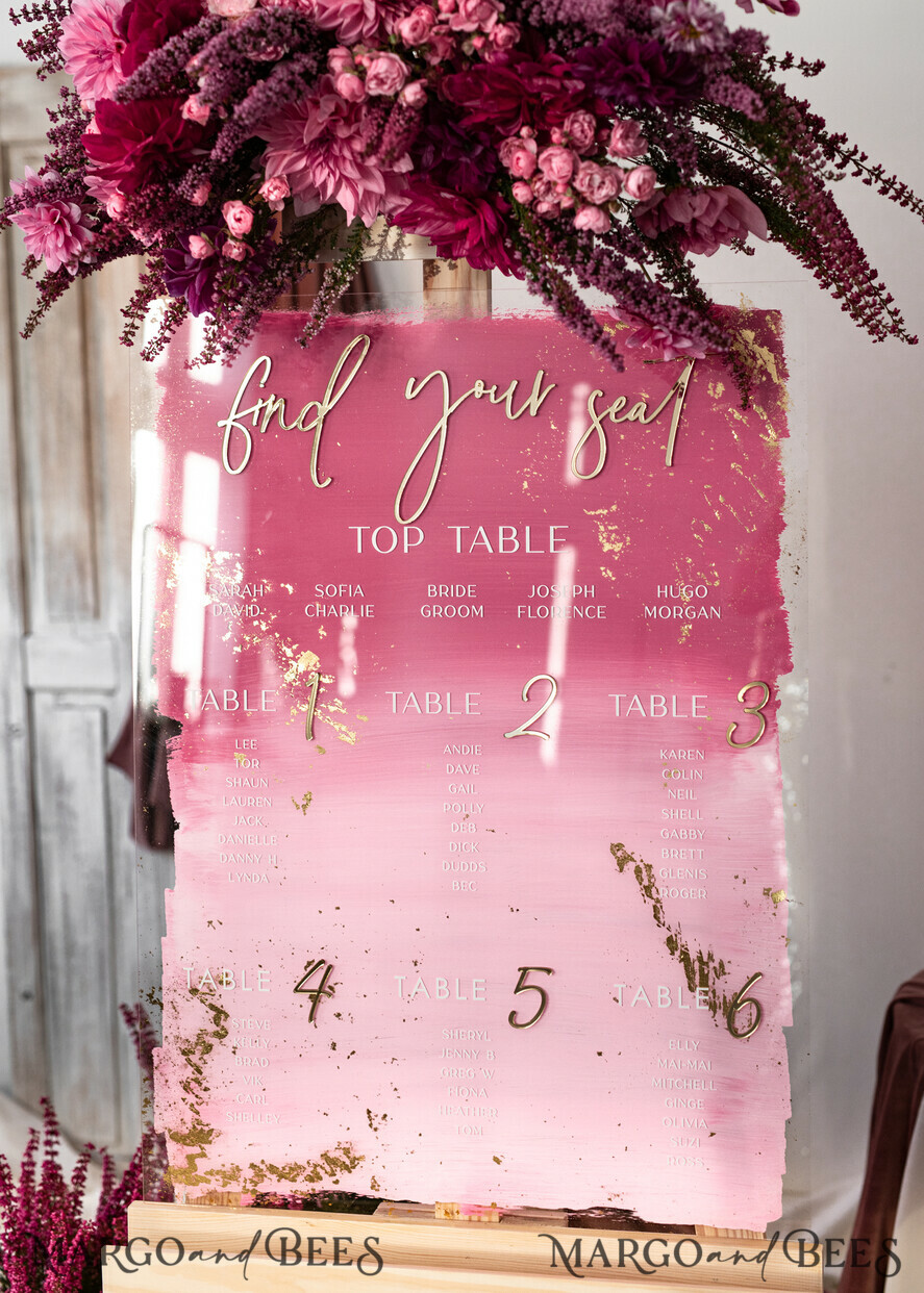 TABLE PLANS AND WEDDING WELCOME SIGNS plexi gold / velvet Acrylic Mauve Wedding Welcome Sign Painted Dusty Rose Acrylic gold Wedding Welcome Sign, Ombre Blush Pink  Gold Plexi Wedding Welcome Sign, Pale Pink Golden Luxury Wedding Wedding Welcome Sign , Earthy Wedding Signage Golden mirror Wedding Welcome Sign