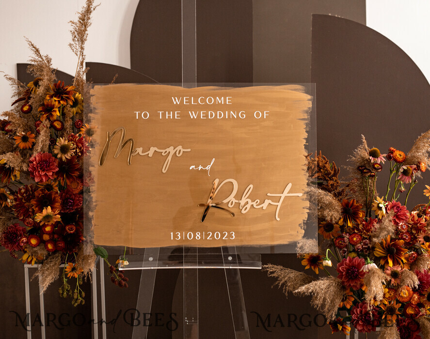 TABLE PLANS AND WEDDING WELCOME SIGNS plexi gold / velvet Luxury Clear and Gold Wedding Welcome Sign, Golden Wedding Decor, Personalised Wedding Sign, Wedding Board, Welcome Wedding Board 