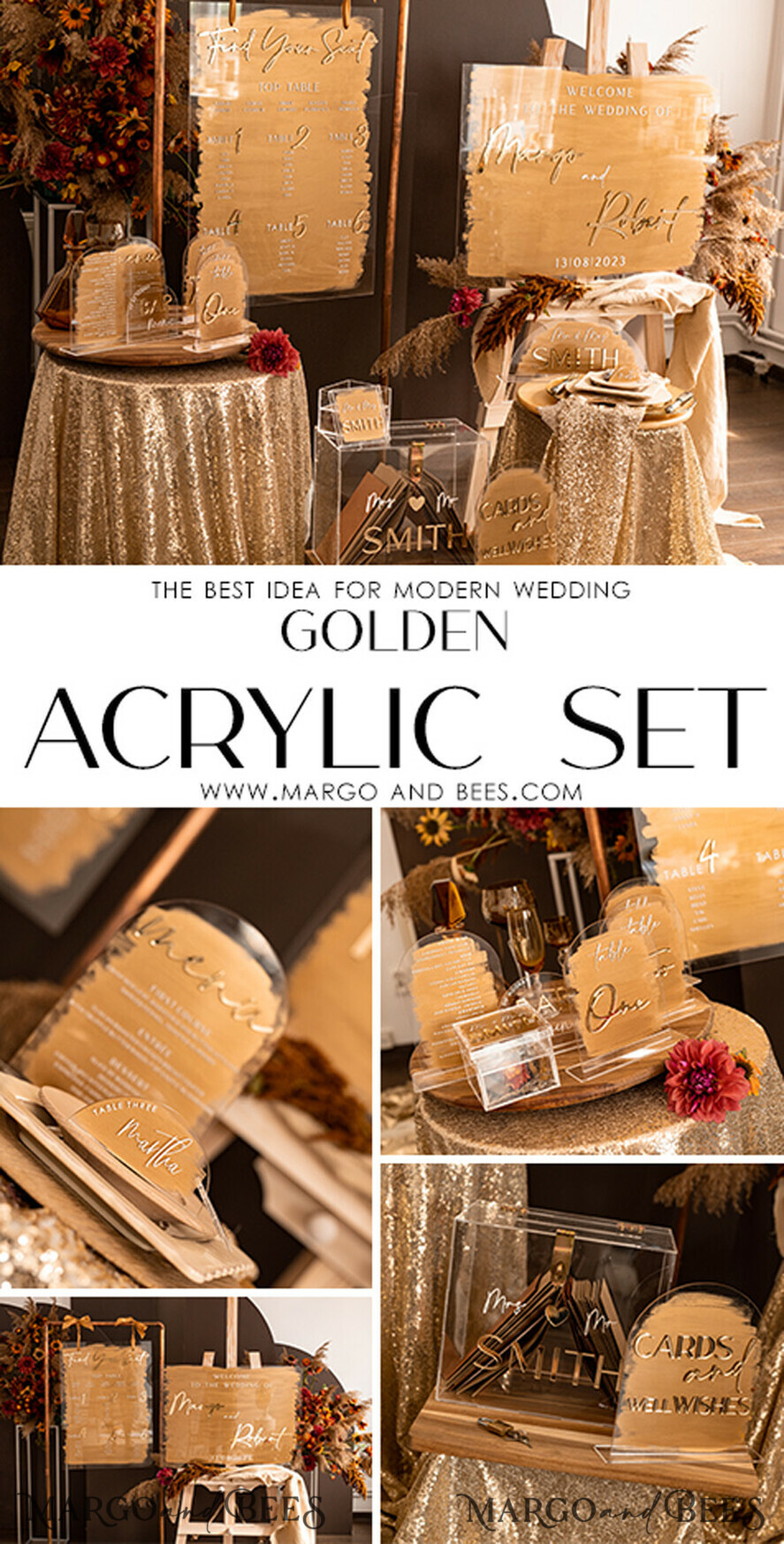 TABLE PLANS AND WEDDING WELCOME SIGNS plexi gold / velvet Luxury Clear and Gold Wedding Welcome Sign, Golden Wedding Decor, Personalised Wedding Sign, Wedding Board, Welcome Wedding Board 