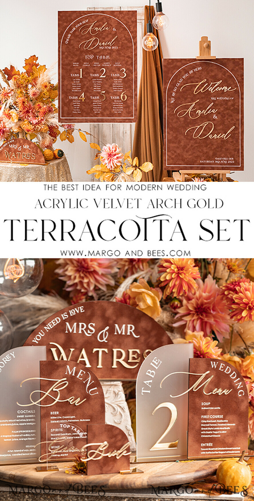 TABLE PLANS AND WEDDING WELCOME SIGNS plexi gold / velvet Fall Wedding Table Plan, terracotta velvet and Gold Modern Seating Chart, 3d Elegant Find Your Seat - Seating Plan , Luxury Wedding Table Plan, Wedding Decoration with golden letters - Golden Reception Signage - Custom Ceremony Sign