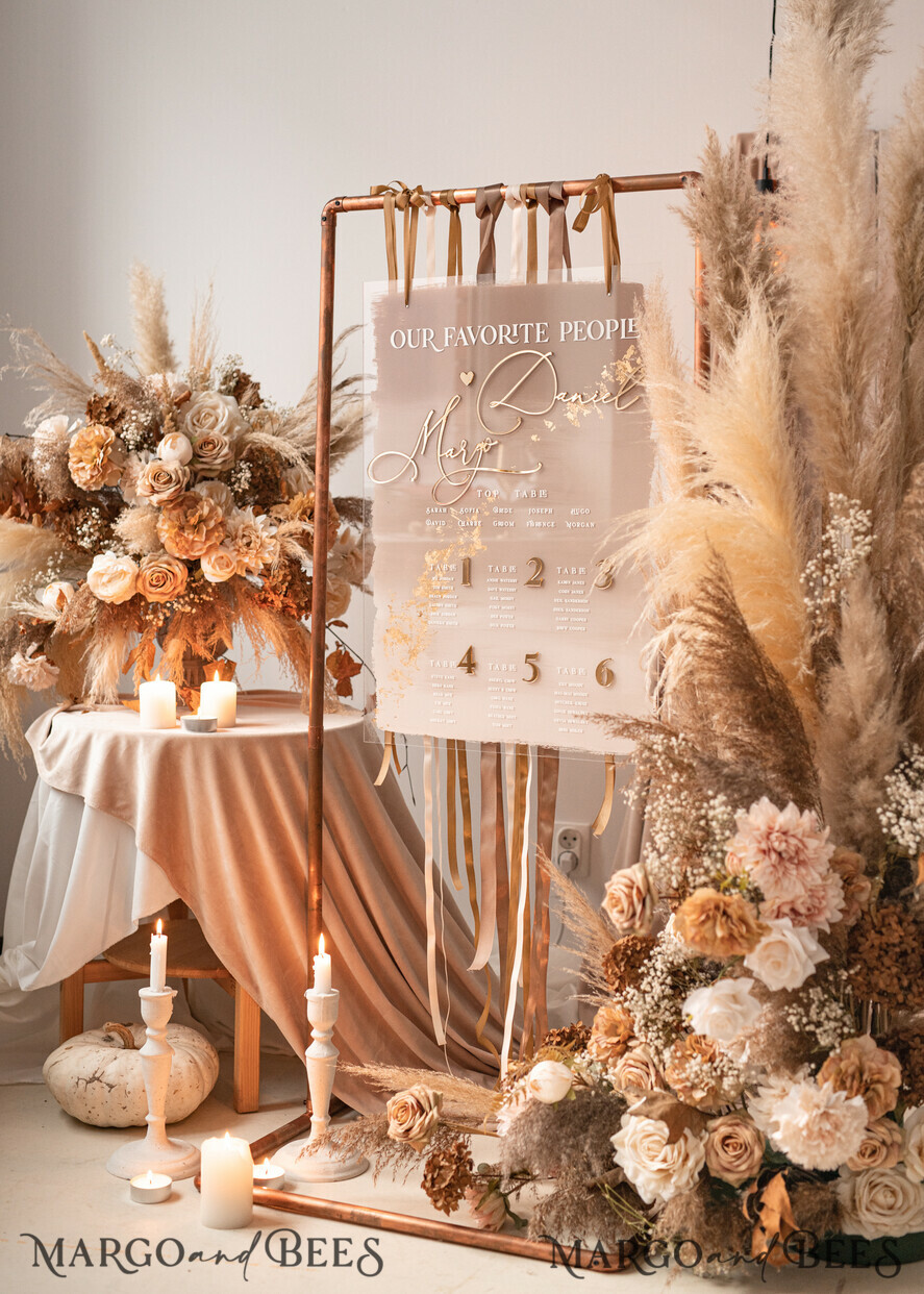 TABLE PLANS AND WEDDING WELCOME SIGNS plexi gold / velvet Elegant Clear wedding Set acrylic Find your seat , Personalized Wedding Ombre Beige Table Plan, acrylic clear Tan transparent and Gold Modern clear transparent Seating Chart, 3d Elegant Find Your Seat - Seating Plan , Golden Luxury Wedding Table Plan, Wedding Decoration with golden letters - Golden Reception Signage - Custom Tan Ceremony Sign