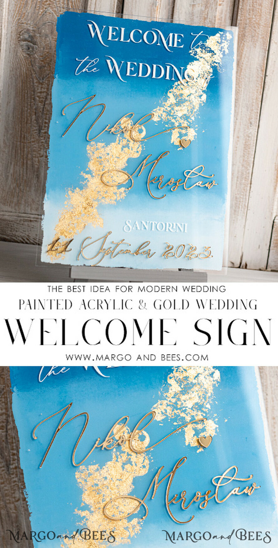 TABLE PLANS AND WEDDING WELCOME SIGNS plexi gold / velvet Acrylic Sky blue & Gold Wedding Welcome Sign, Painted Acrylic & gold Wedding Welcome Sign, Royal Blue Ombre Gold Plexi Wedding Welcome Sign,  Luxury Wedding Wedding Welcome Sign, Greece Beach Wedding Signage Golden mirror Wedding Welcome Sign